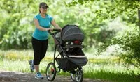 Jogger stroller with car seat