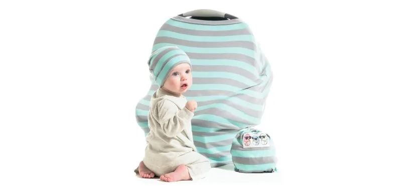 Cool Beans Stretchy Baby Car Seat Canopy and Nursing Cover