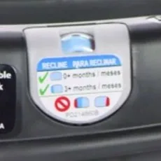 Graco Click Connect - Bubble recline indicator